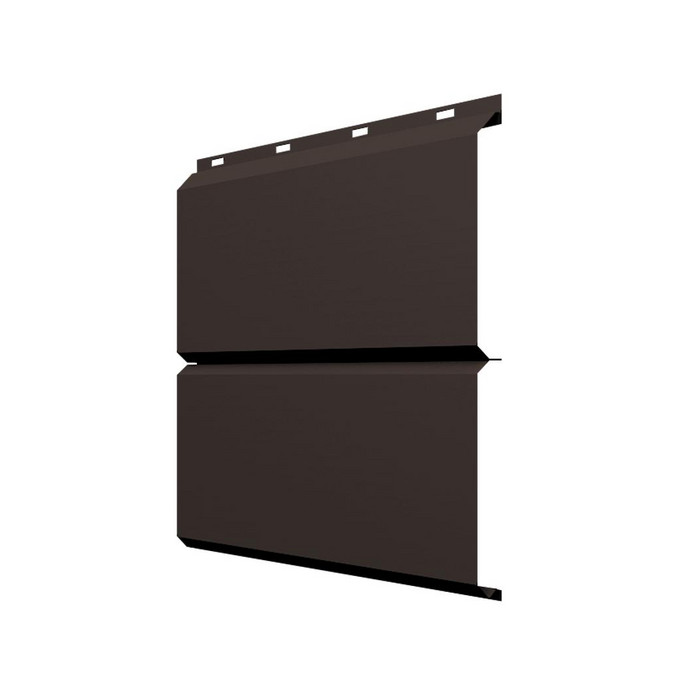 Софит ЭкоБрус без перфорации 0,345 Grand Line 0,5 Velur RR 32 темно-коричневый